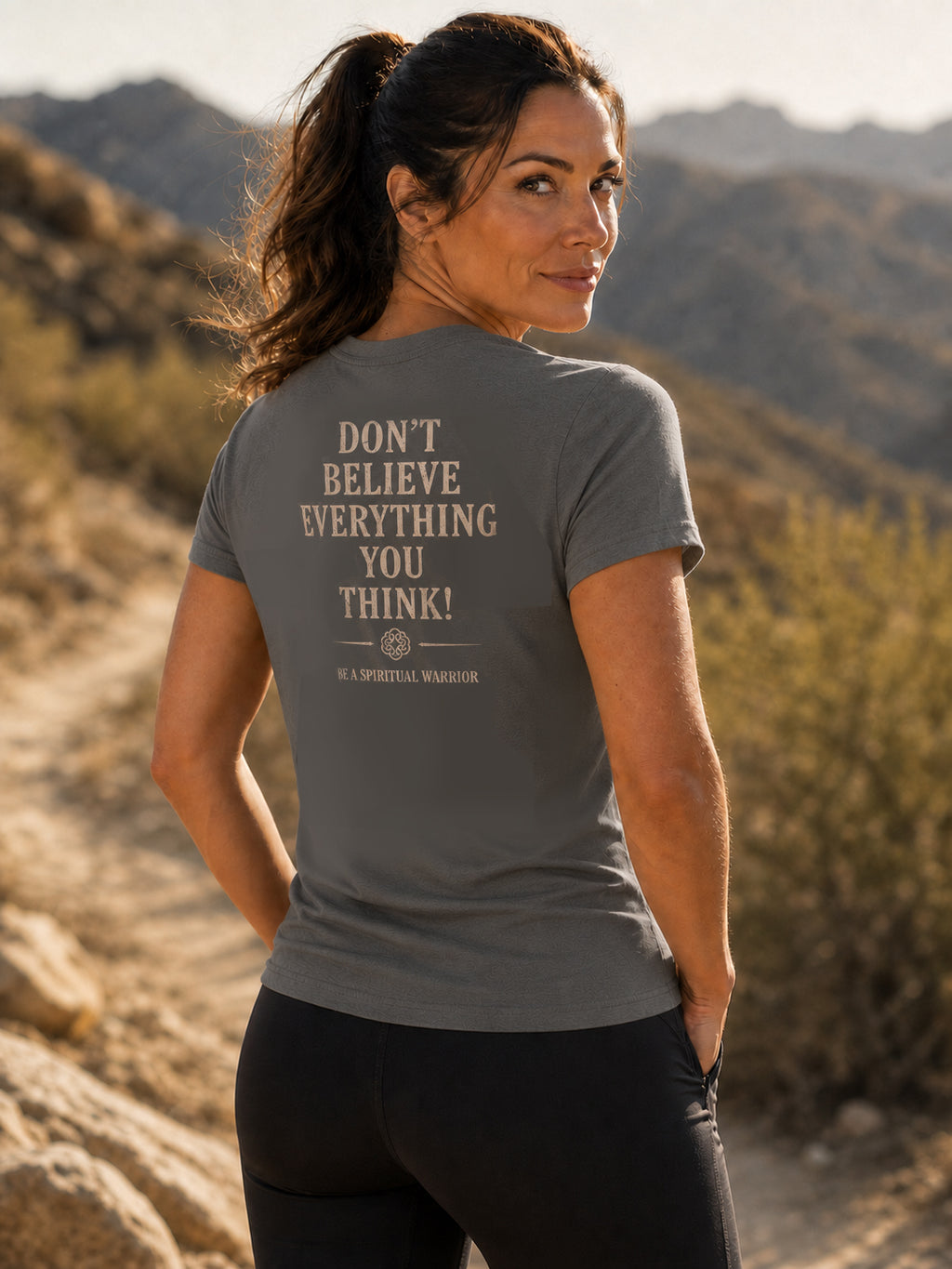 Don't Believe Everyting Tee - Grey