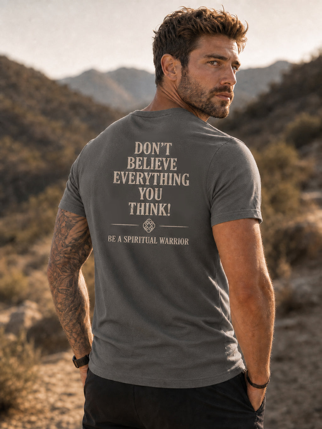 Don't Believe Everyting Tee - Grey