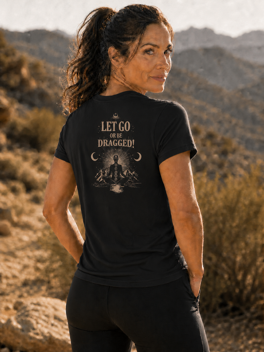Let Go or Be Dragged Tee - Black