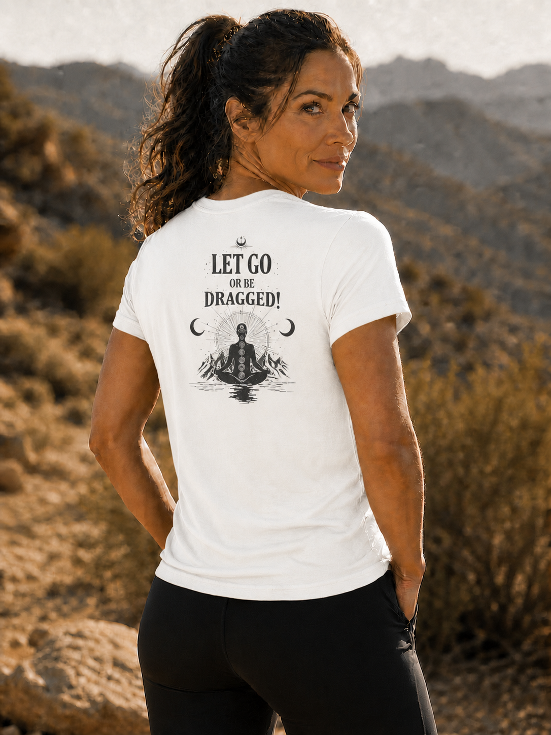 Let Go or Be Dragged Tee - White