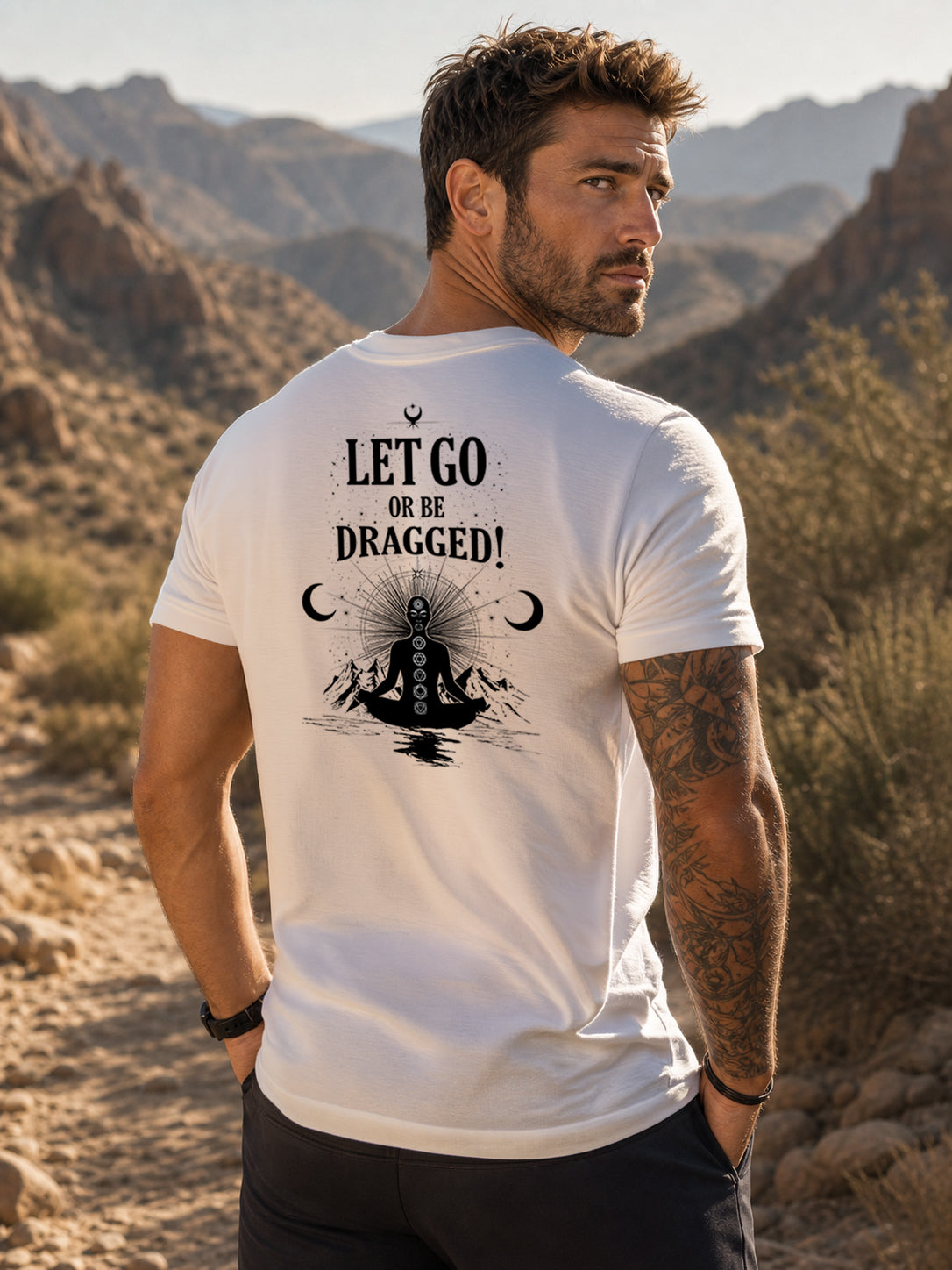 Let Go or Be Dragged Tee - White